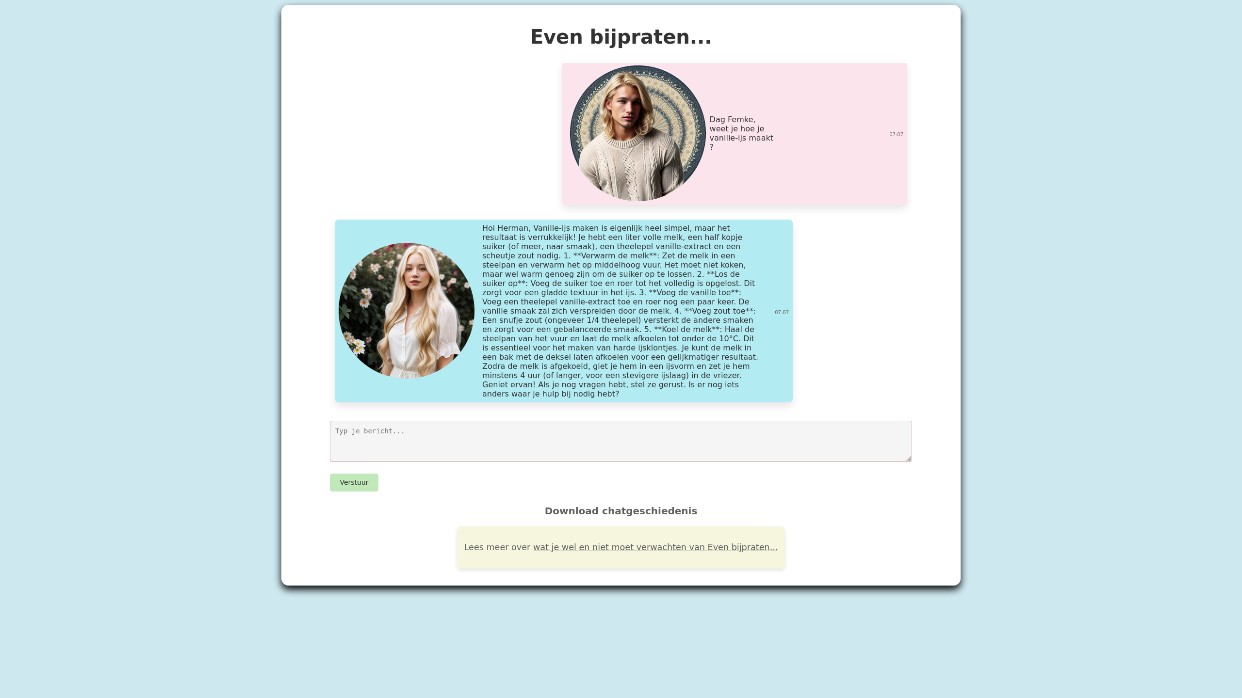 Voorbeeld van Desktop na booten :
